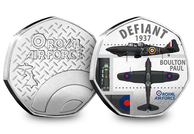 PB RAF WW2 Heptagonal Medal Defiant