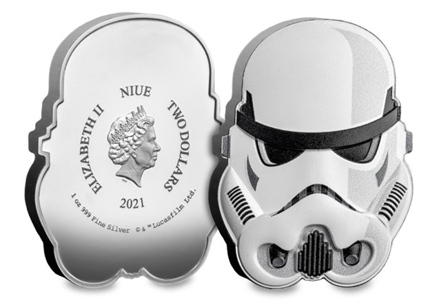 Star Wars Stormtooper Silver 1Oz Obv Rev