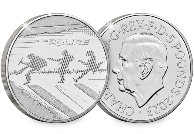 AT The Police 5 Pound Coin Images 1