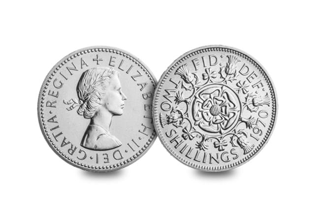 1970 Coin Set (Proof002) Two Shillings Obv Rev