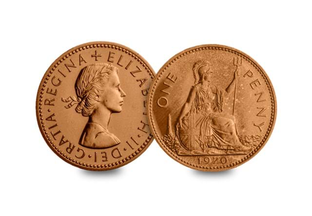 1970 Coin Set (Proof002) One Penny Obv Rev