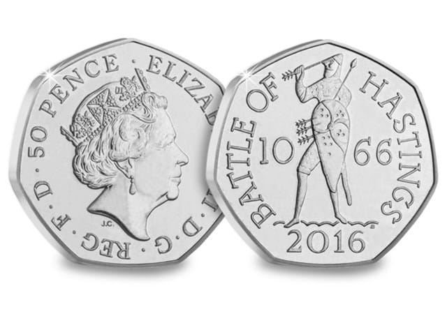 2016 Battle Of Hastings 50P Obv Rev
