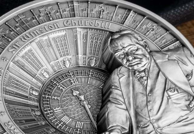 Churchill 1KG Coin Close Up 01