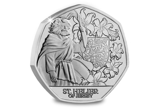 Patron Saints BU 50Ps St. Helier Rev