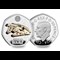 357M UK 2024 Star Wars Millennium Falcon Silver 50P Coin Obverse And Reverse