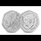 2024 UK Harry Potter and the Winged Keys CERTIFIED BU 50p obverse reverse