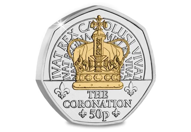 KCIII Inaugural Year Dual Plated 50P The Coronation Rev