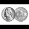 1943 Silver Jefferson Nickel Obv Rev