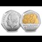 KCIII Inaugural Year Silver (With Gold Plate) 50Ps Royal Maundy Service Obv Rev