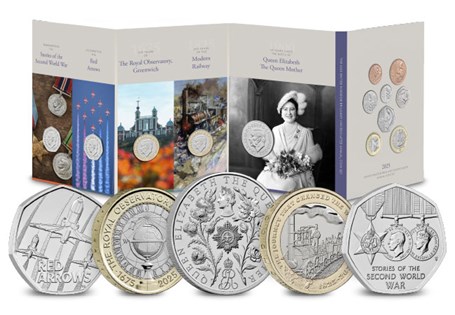 This 2025 Annual Coin Set BU Pack, issued by The Royal Mint features 5 commemorative coins and 8 definitive coins issued in 2025. Each coin has been struck to a Brilliant Uncirculated standard.