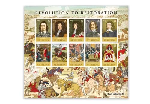 St. Helena Charles I Stamp Sheet