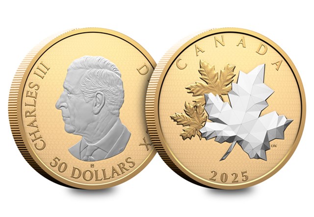 2025 Canada 5Oz Maple Leaf In Motion Obv Rev