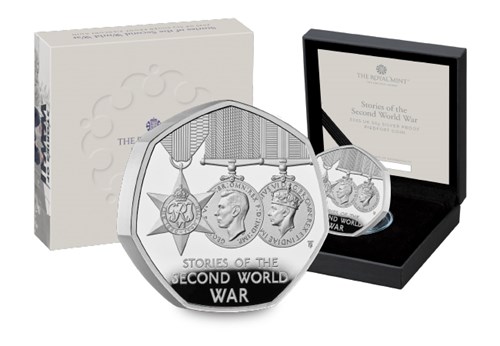 2025 UK Stories Of WWII 50P Digital Assets TWC (DY) 12