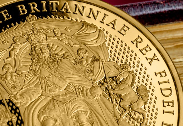 Charles I Accession Gold £5 Lifestyle 02