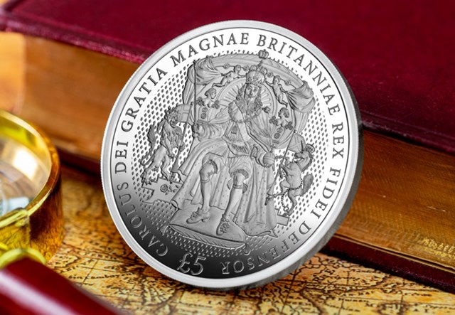 Charles I Accession Silver £5 Lifestyle