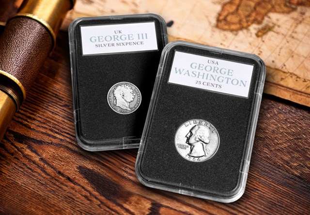 George III And George Washington Silver Set Lifestyle 01