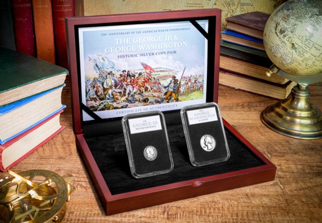 George III And George Washington Silver Set Lifestyle 02