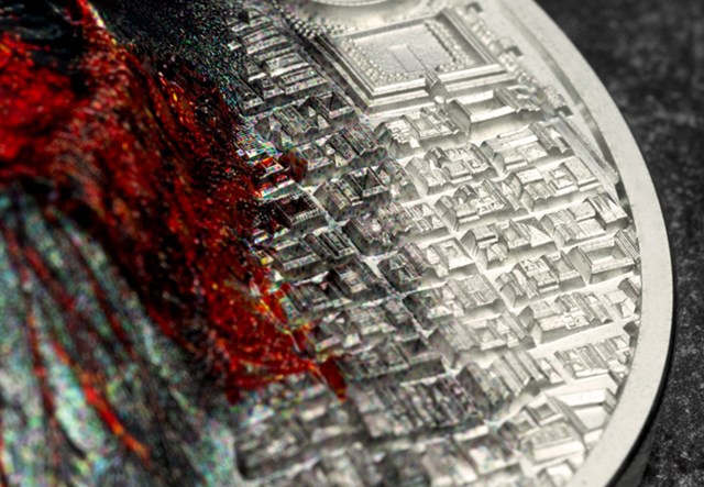 Lost City Pompeii Silver 3Oz Close Up 03