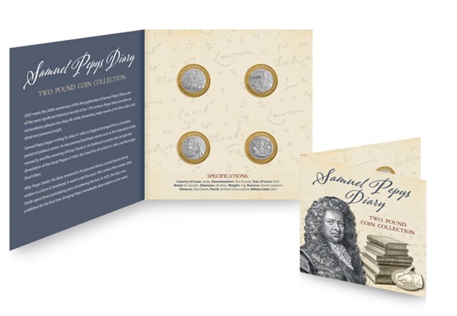 2025 Samuel Pepys £2 BU Pack Shot