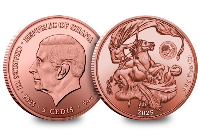 2025 Ghana Stgeorge And Dragon 5Oz OBVREV 2
