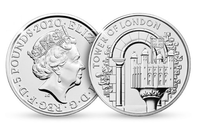 Tower Of London The White Tower Bu 5 Pound Product Page Images Obverse Reverse