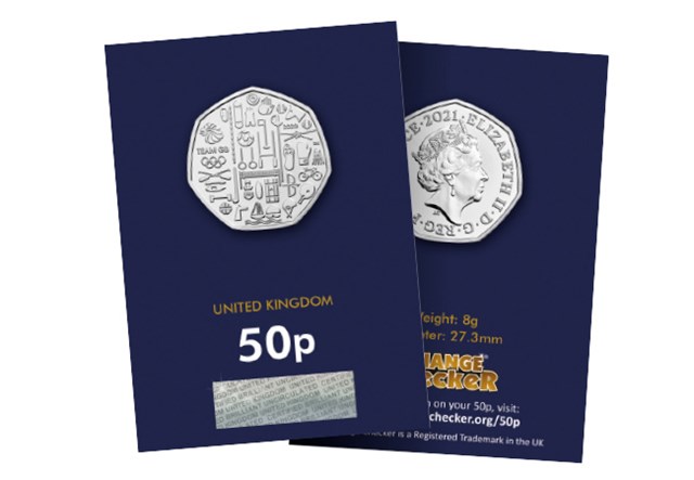 DN Change Checker 2021 UK Team GB Tokyo 2020 Olympics BU 50P Coin Product Images 6