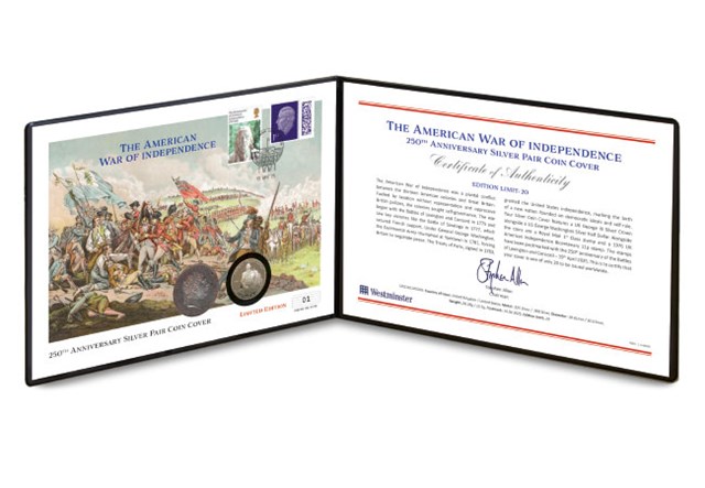 DN 2025 250Th Anniversary Of The Battle For Independance Americas Revolutionary War Silver Coin Pair Cover Product Images 6
