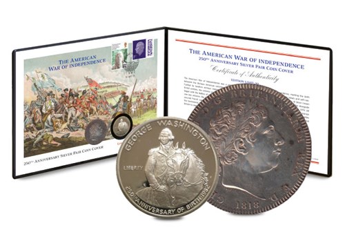 DN 2025 250Th Anniversary Of The Battle For Independance Americas Revolutionary War Silver Coin Pair Cover Product Images 7