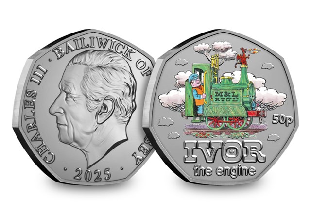 2025 Children S TV Shows BU Coloured 50Ps Ivor OBV REV