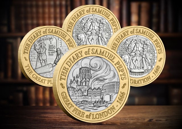 DN 2025 Samuel Pepys' Diaries BU Silver £2 Product Inages 1