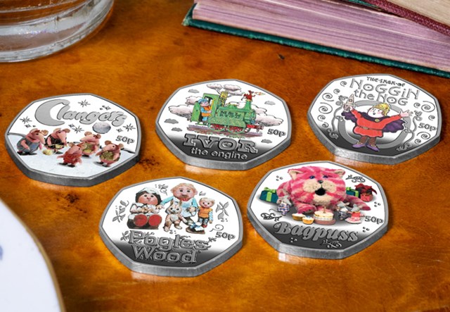 2025 Children's TV Shows Silver Coloured 50Ps Lifestyle