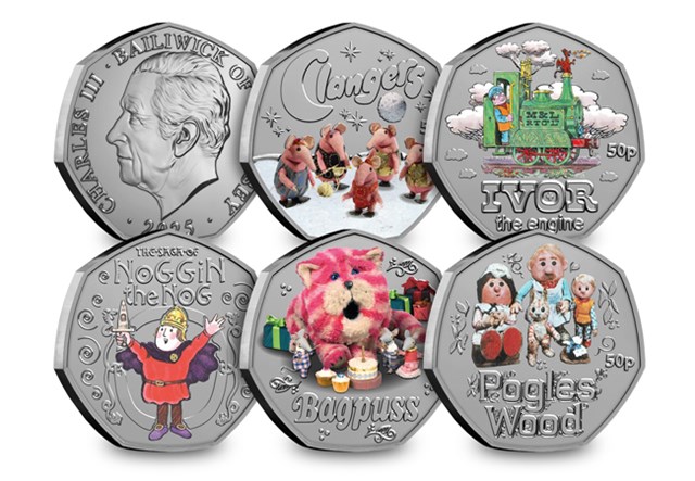 2025 Children S TV Shows BU Coloured 50Ps ALL REV (With Obv)