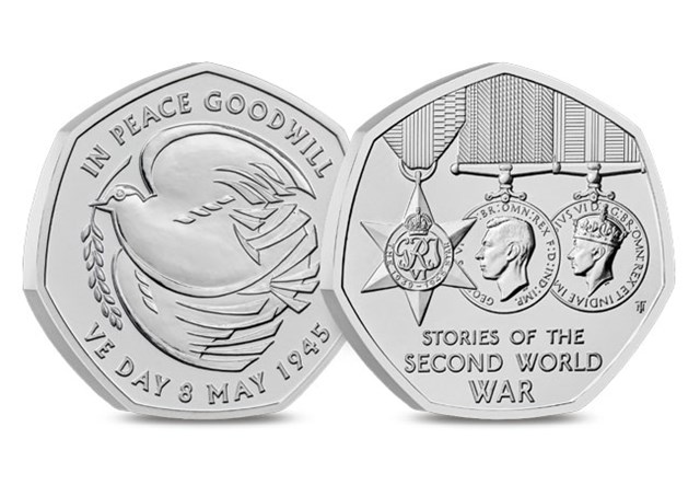 2025 WWII 50P Pair Images Change Checker DN 2