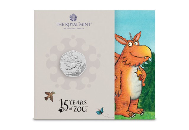 2025 UK Zog BU Silver Gold 50P Product Images 2