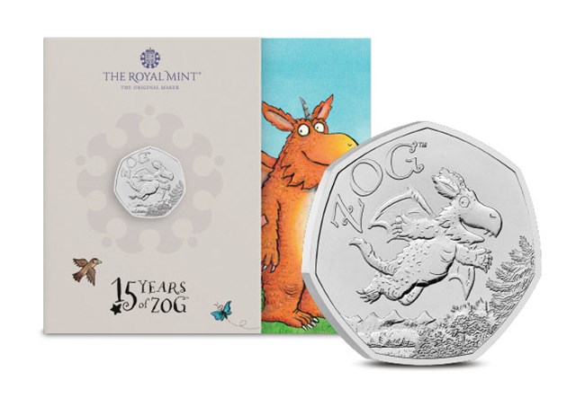 2025 UK Zog BU Silver Gold 50P Product Images 3