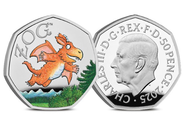 2025 UK Zog BU Silver Gold 50P Product Images 6