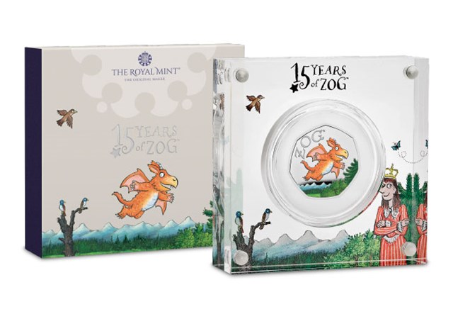 2025 UK Zog BU Silver Gold 50P Product Images 8