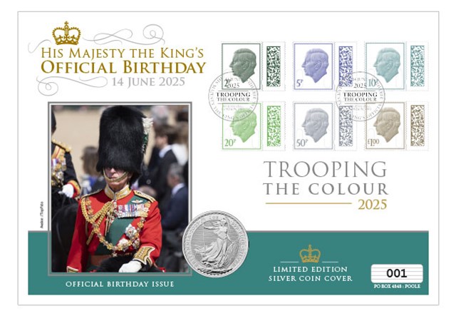 2025 Trooping The Colour 2025 Silver Coin Cover Product Images 1