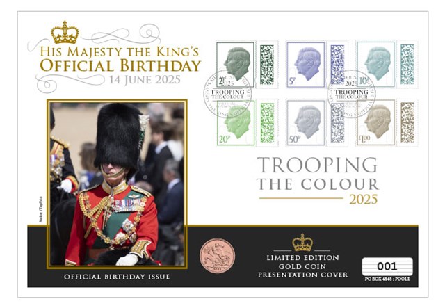 2025 Trooping The Colour 2025 Gold Coin Cover Product Images 1