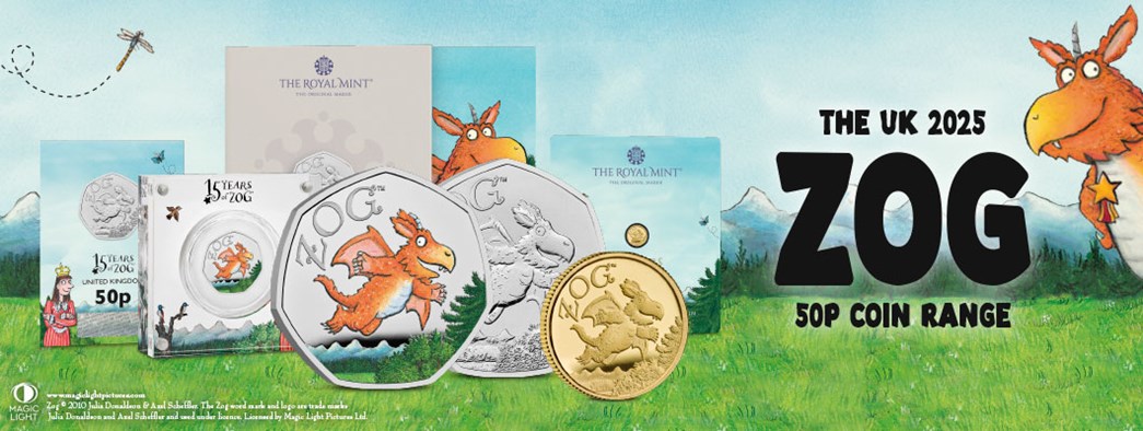 UK 2025 Zog 50p Coin Range