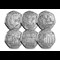 VE Day Guernsey BU 50P Set All REV (With Obv)