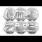 Battle Of Britain Silver 50P Set All Rev (With Obv)