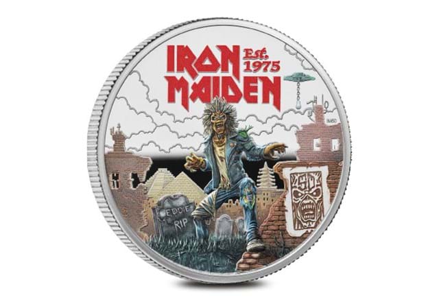 2025 UK Iron Maiden BU Silver 1Oz 5Oz £5 Coin Product Images 5