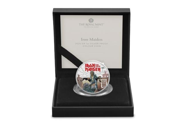 2025 UK Iron Maiden BU Silver 1Oz 5Oz £5 Coin Product Images 7