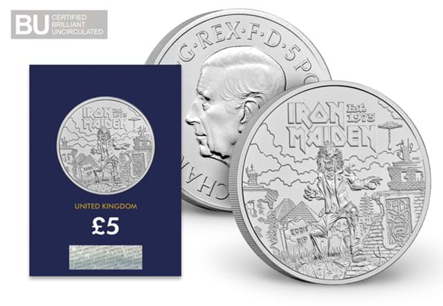 AT Iron Maiden 5 Pound Coin Images 1
