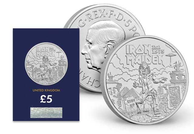 AT Iron Maiden 5 Pound Coin Images 2