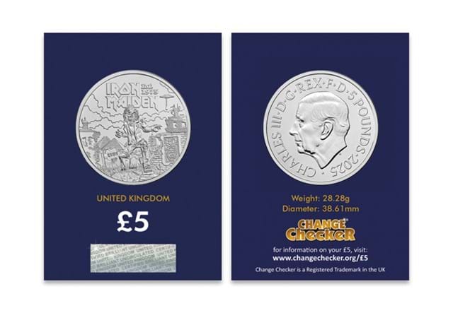 AT Iron Maiden 5 Pound Coin Images 4