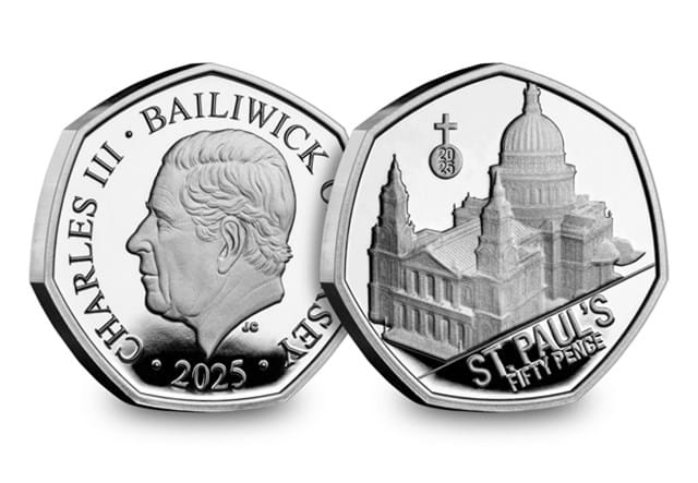 Cathedrals Silver 50P Set St. Paul S OBV REV
