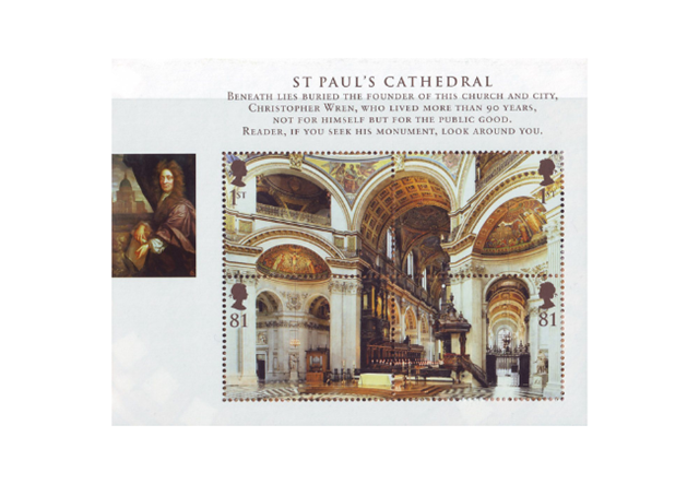 Royal Mail 2008 St Pauls Mini Sheet 4V