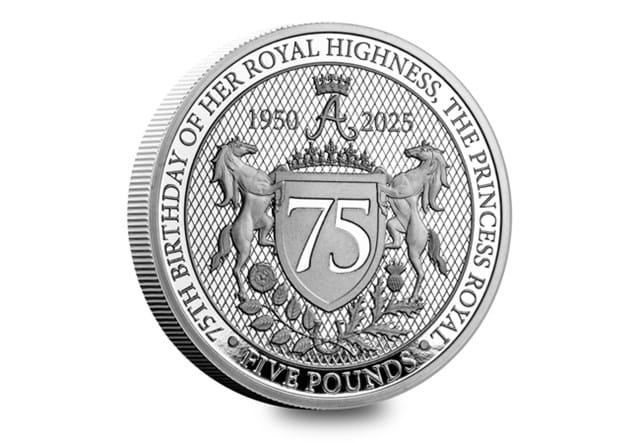 Princess Anne 75Th Cuni Proof £5 Rev
